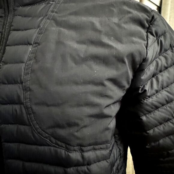 Eddie Bauer Black Puffer Jacket Men’s M Quilted Down Hybrid Outdoor Streetwear - Picture 9 of 12